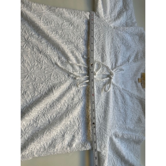 Michael Kors Lace Floral Semi Sheer Long Sleeve Blouse - Picture 14 of 14